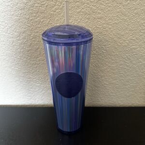 Starbucks 2022 Fall Purple Holographic Kaleidoscope Dome 24oz Venti Tumbler